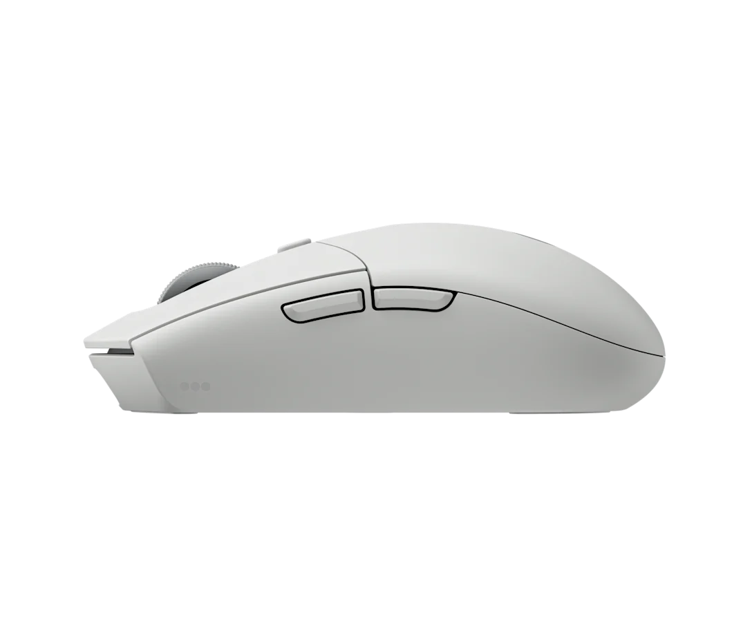 Mouse Gamer G305 X Superlight Blanco de Logitech G, vista lateral