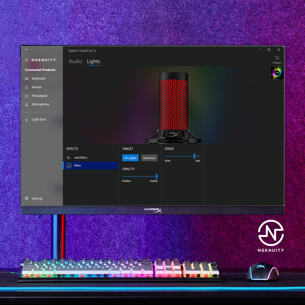 Micrófono para Streaming HyperX QuadCast 2 Negro, vista adicional 7