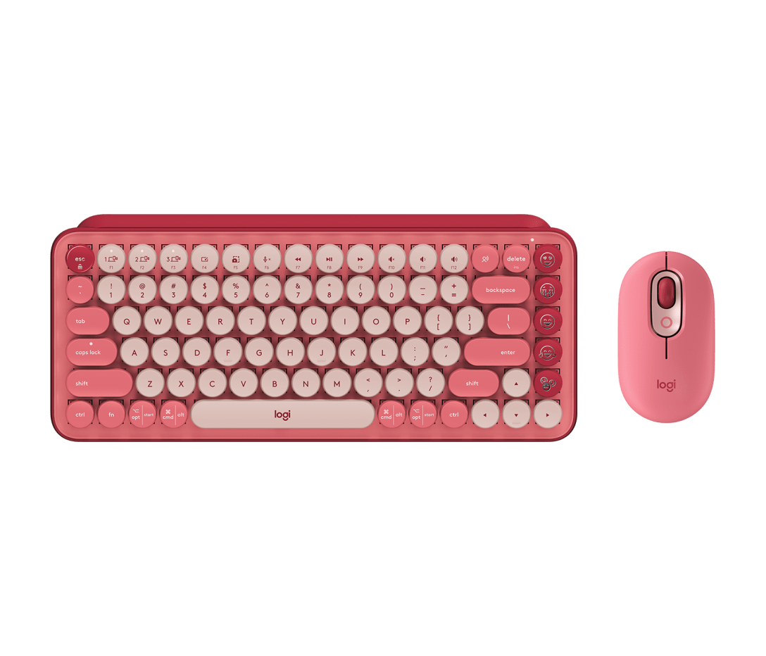 Combo Teclado Mecánico y Mouse POP Keys + POP Mouse Heartbreaker de Logitech