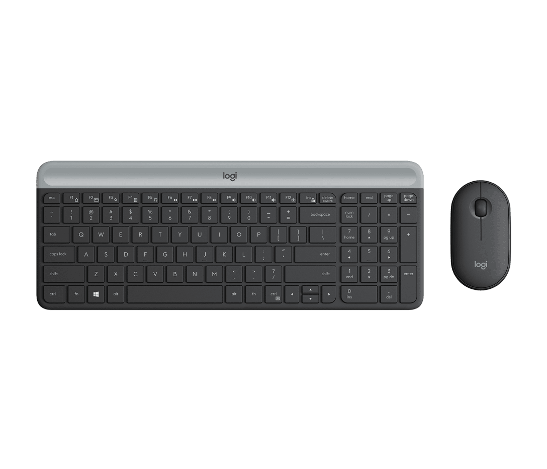 Combo Teclado y Mouse MK470 Slim Grafito de Logitech
