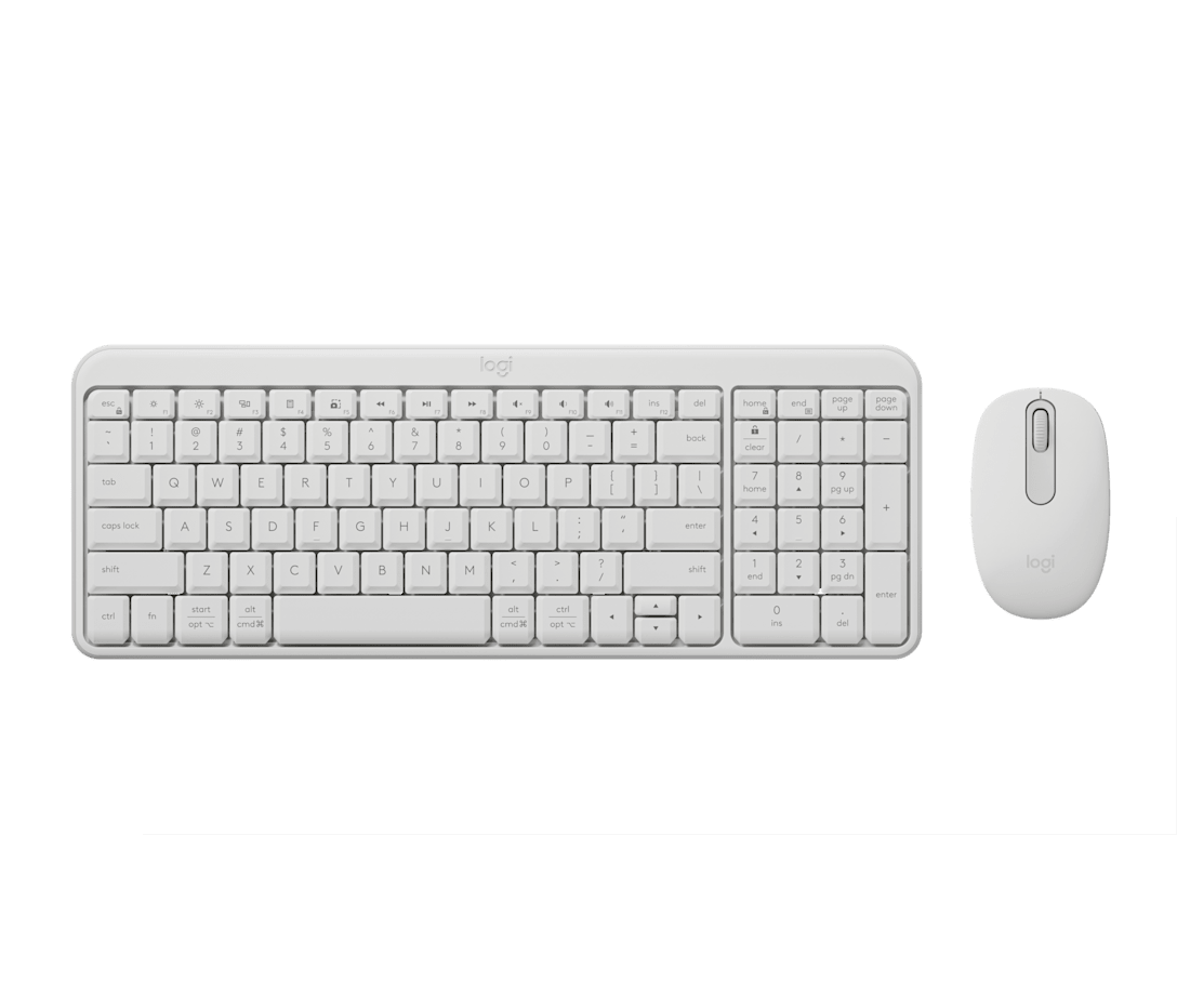 Combo Teclado y Mouse MK250 Blanco de Logitech