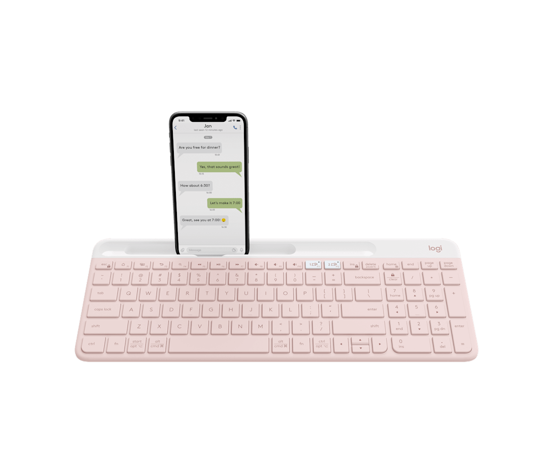 Teclado Inalámbrico K585 Slim Multi-Device Rosa de Logitech