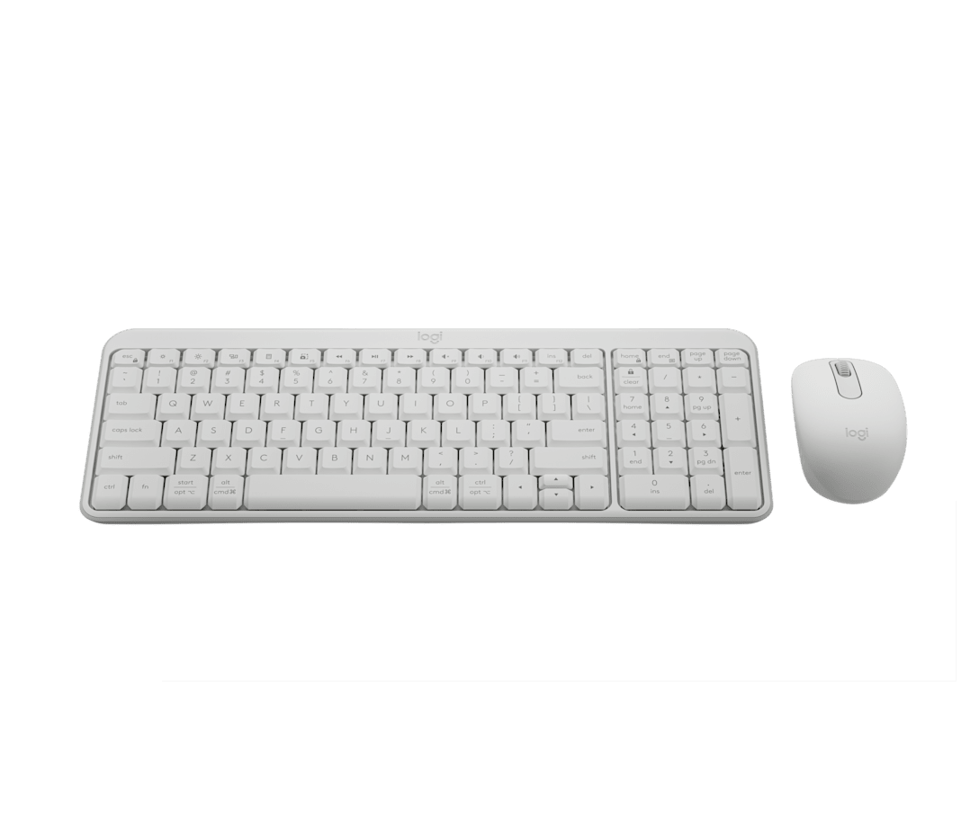 Combo Teclado y Mouse MK250 Blanco de Logitech, vista adicional 4