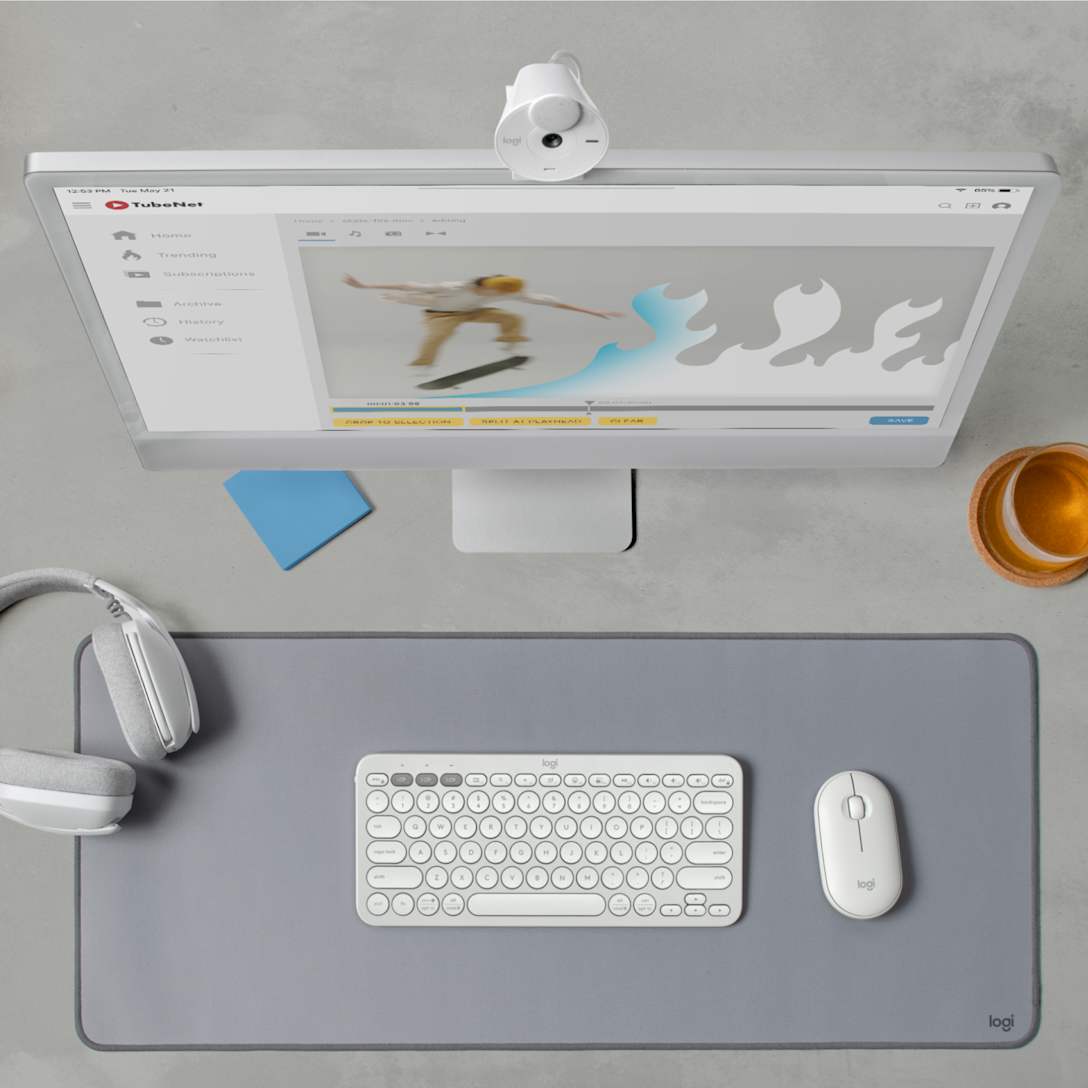 Combo Teclado y Mouse Pebble 2 Blanco Tonal de Logitech, vista adicional 6