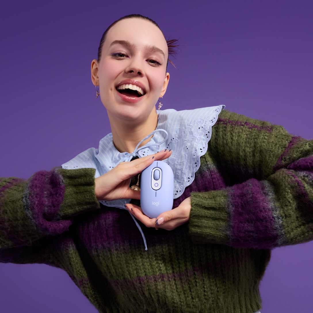 Mouse POP Inalámbrico Lila de Logitech, vista adicional 5