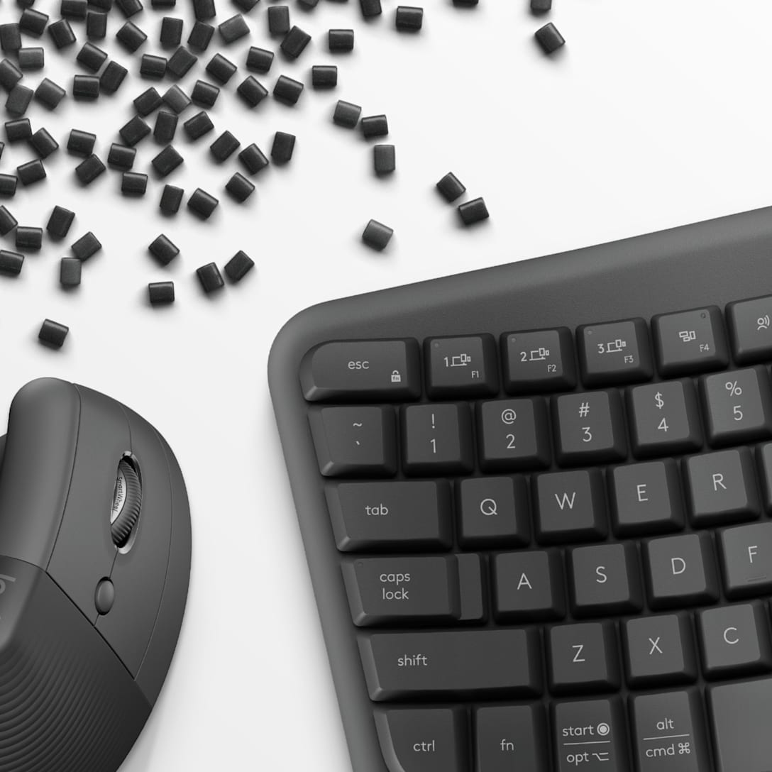 Combo Teclado y Mouse Ergonómico Wave Keys + Lift Grafito de Logitech, vista adicional 6