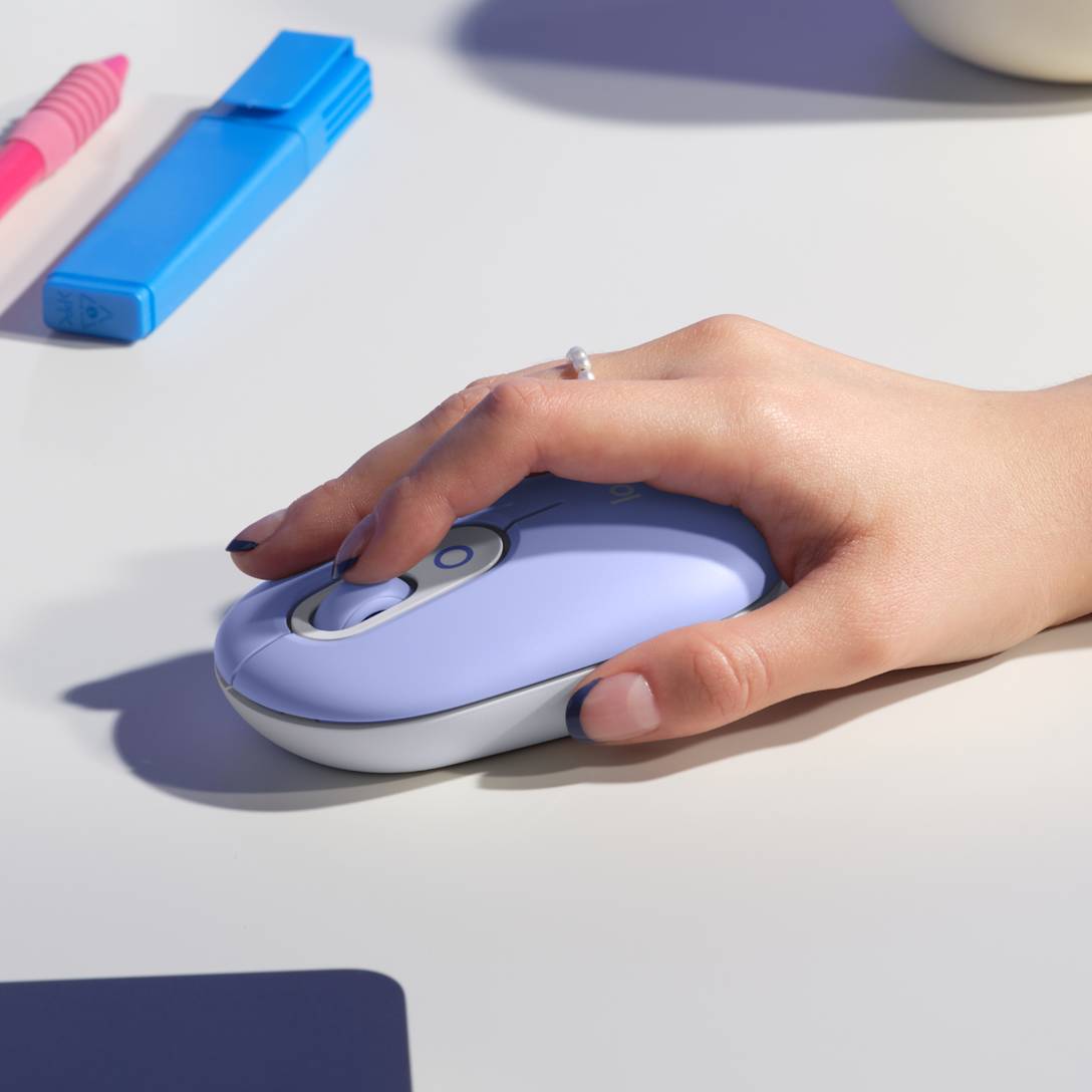 Mouse POP Inalámbrico Lila de Logitech, vista adicional 2