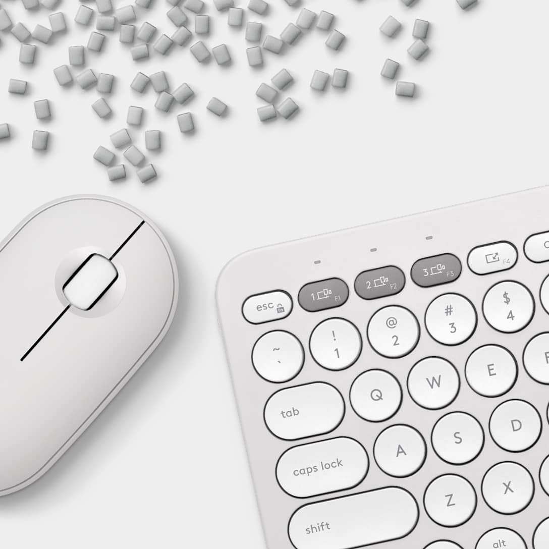 Combo Teclado y Mouse Pebble 2 Blanco Tonal de Logitech, vista adicional 4