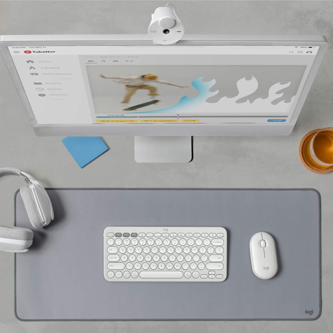 Teclado Bluetooth Pebble Keys 2 K380s Blanco Tonal de Logitech, vista adicional 6