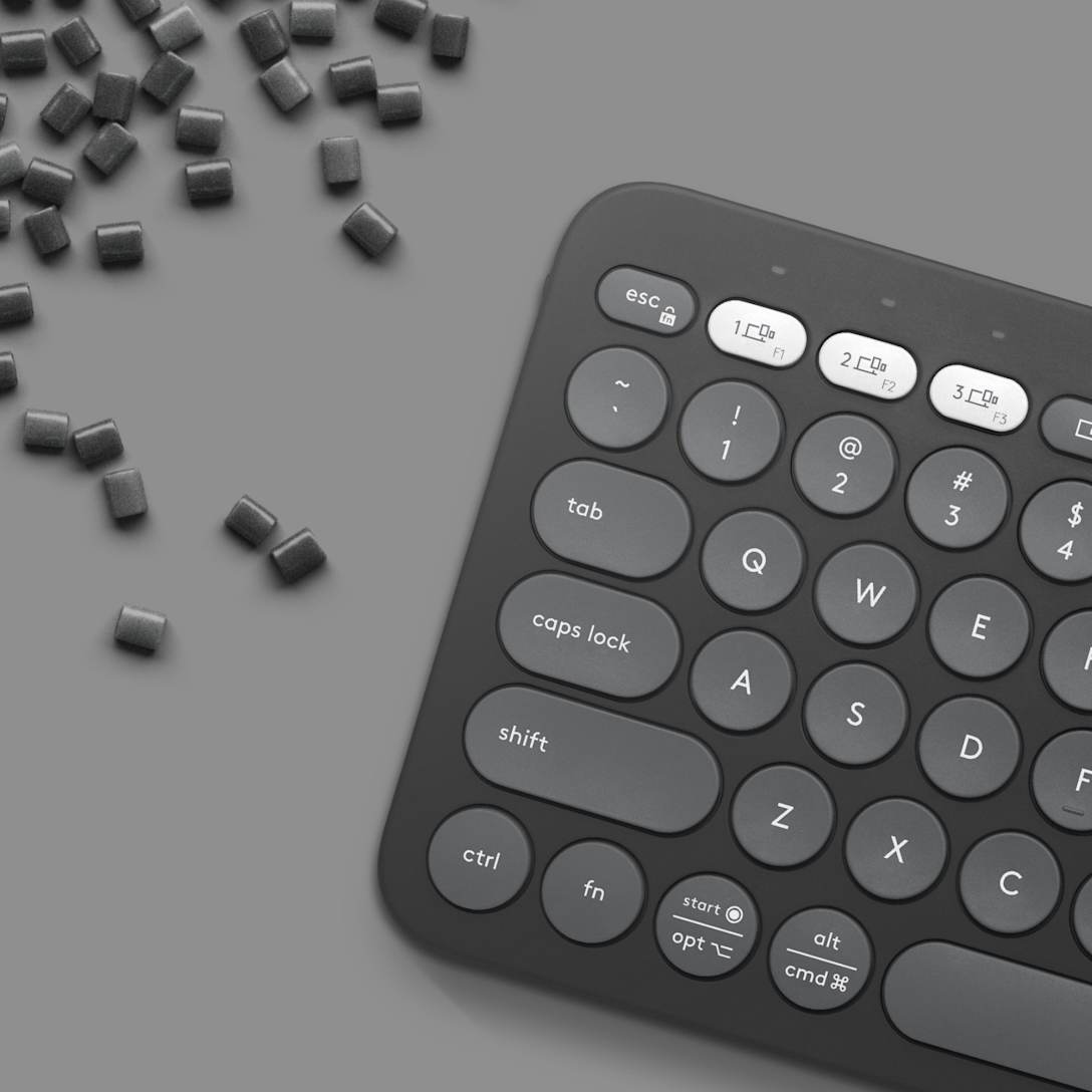Teclado Bluetooth Pebble Keys 2 K380s Grafito Tonal de Logitech, vista adicional 4