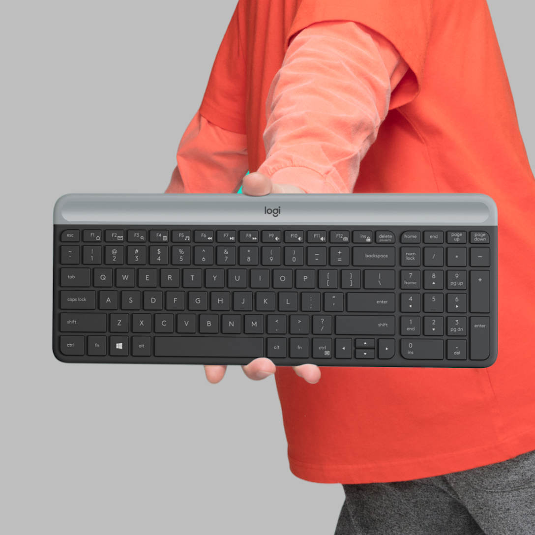Combo Teclado y Mouse MK470 Slim Grafito de Logitech, vista adicional 3