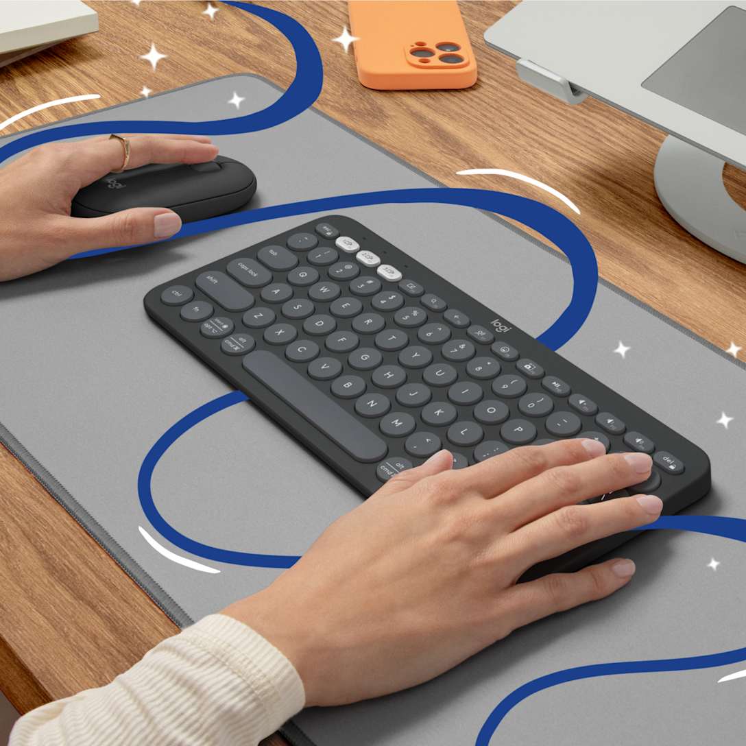 Combo Teclado y Mouse Pebble 2 Grafito Tonal de Logitech, vista adicional 2