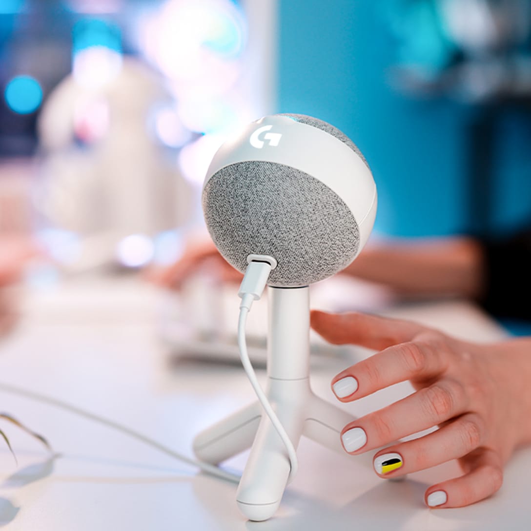 Micrófono para Streaming Logitech G Yeti Orb Blanco, vista adicional 4