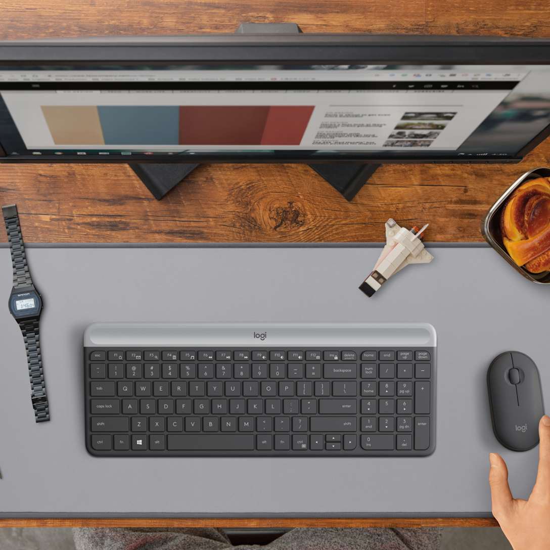 Combo Teclado y Mouse MK470 Slim Grafito de Logitech, vista adicional 6