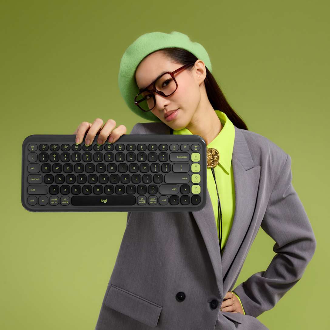 Combo Teclado y Mouse POP Icon Grafito y Verde de Logitech, vista adicional 5