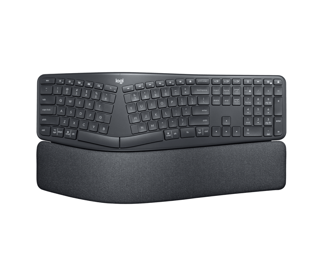Teclado Ergonómico Inalámbrico ERGO K860 Grafito | Serie Ergo | Triibox Colombia