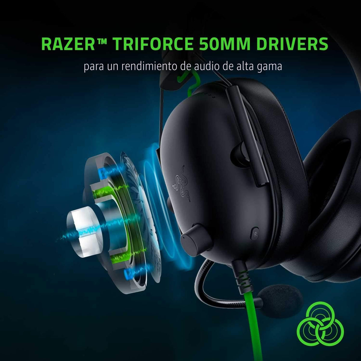 Diadema Gamer BlackShark V2 X Negro de Razer, vista adicional 8