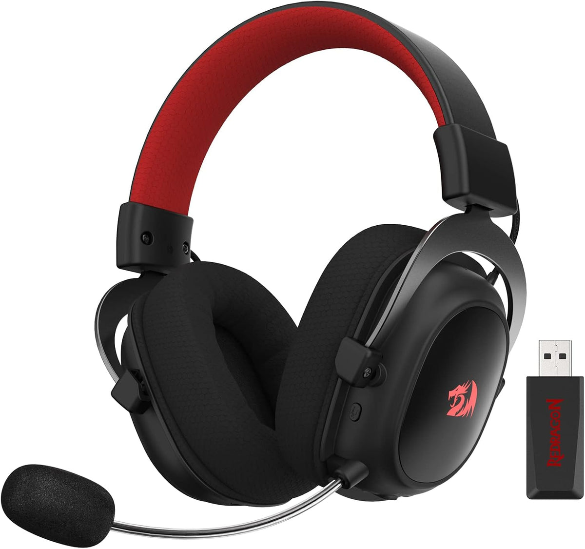 Diadema Gamer Inalámbrica Zeus Pro H510 RGB de Redragon