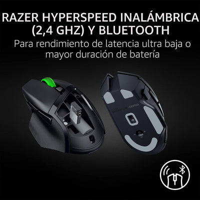 Mouse Gamer Inalámbrico Basilisk V3 X HyperSpeed RGB Negro de Razer, vista adicional 3