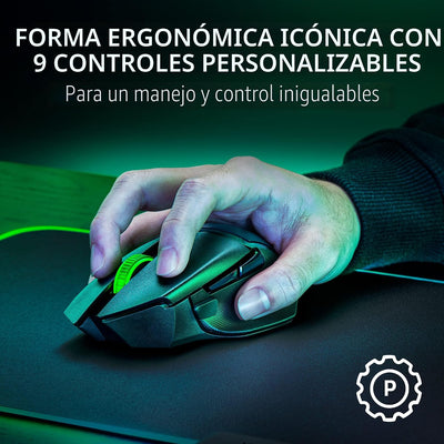Mouse Gamer Inalámbrico Basilisk V3 X HyperSpeed RGB Negro de Razer, vista adicional 2