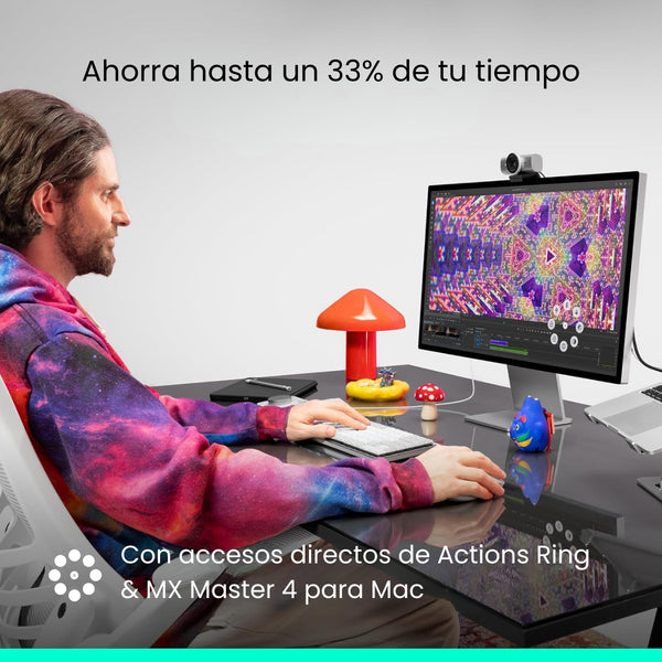 Mouse MX Master 4 Negro de Logitech, vista adicional 3