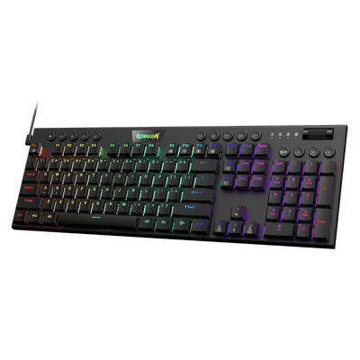 Teclado Gamer K619 Horus RGB Low Profile Negro de Redragon, vista adicional 6