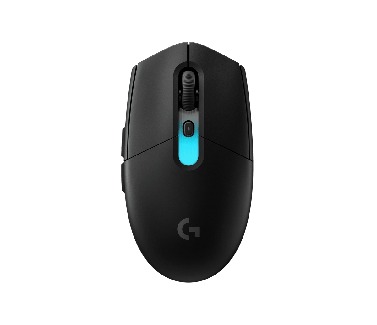 Mouse Gamer G305 X Superlight Negro de Logitech G, vista superior en ángulo