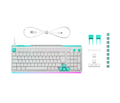 Teclado Gamer G512 X 98 Blanco de Logitech G, contenido de la caja