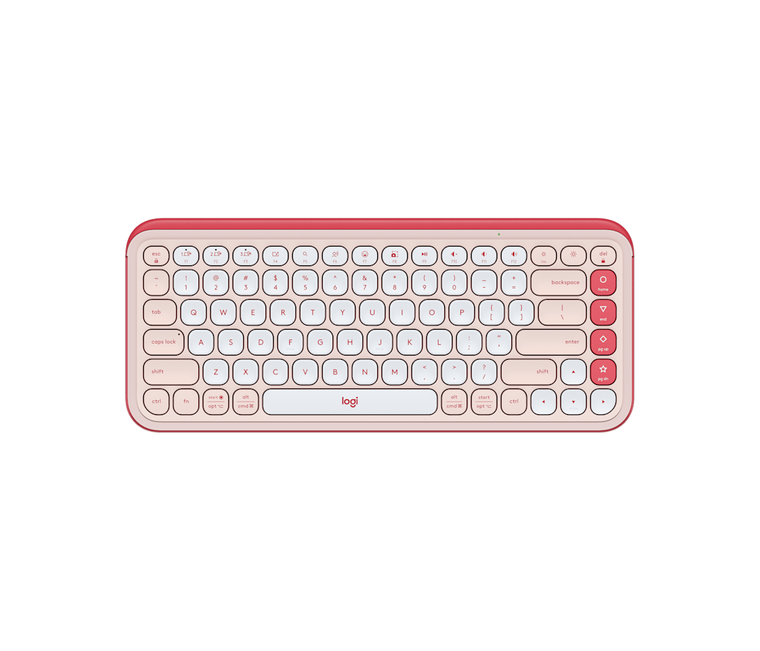 Teclado Bluetooth POP Icon Keys Rosa y Blanco de Logitech