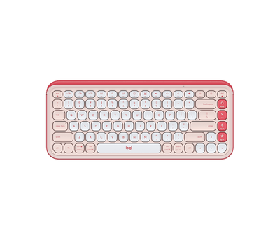 Teclado Bluetooth POP Icon Keys Rosa y Blanco de Logitech