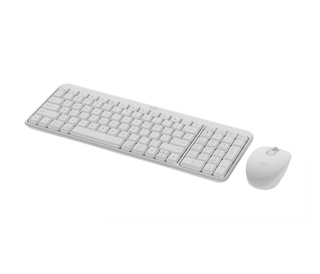 Combo Teclado y Mouse MK250 Blanco de Logitech, vista adicional 2