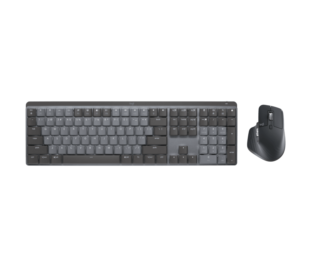 Combo Teclado Mecánico y Mouse MX Mechanical + MX Master 3S Grafito de Logitech