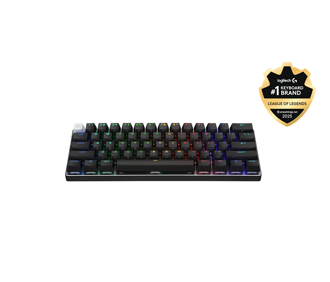 Teclado Gamer PRO X 60 LIGHTSPEED Negro de Logitech G, vista adicional 3