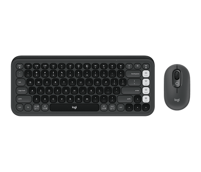 Combo Teclado y Mouse POP Icon Grafito y Blanco de Logitech