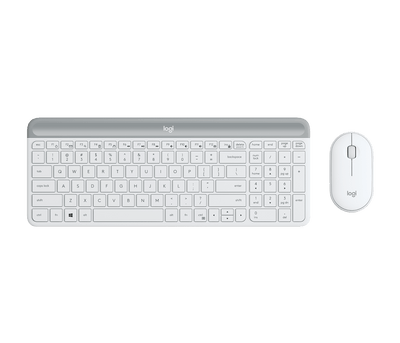 Combo Teclado y Mouse MK470 Slim Blanco de Logitech