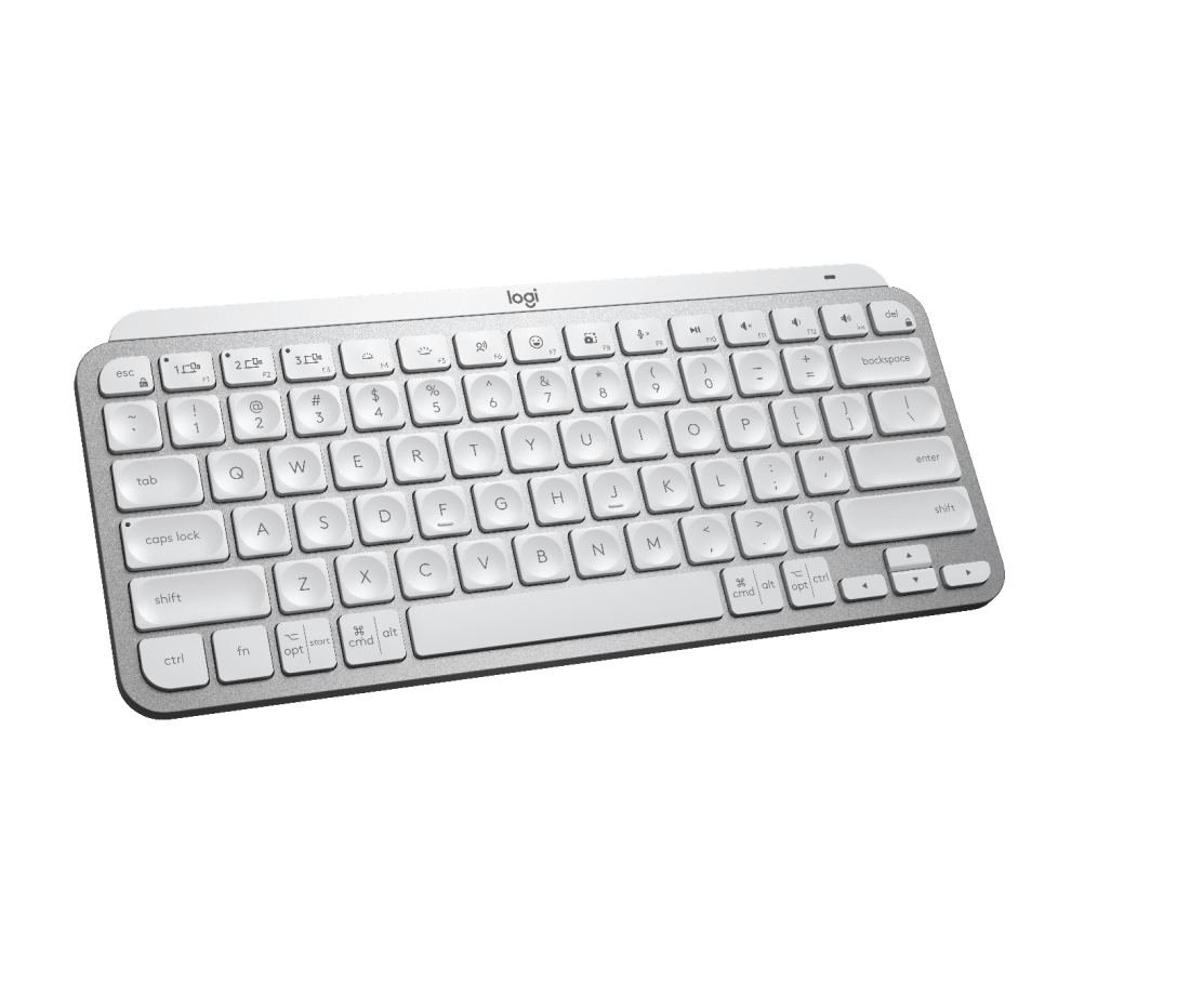 Teclado Inalámbrico MX Keys Mini Gris Pálido de Logitech, vista adicional 4