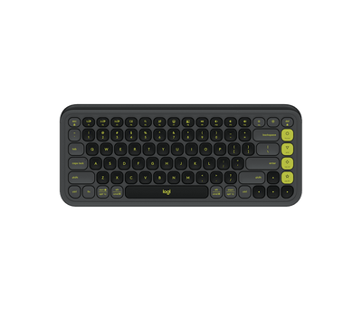 Teclado Bluetooth POP Icon Keys Grafito y Verde de Logitech