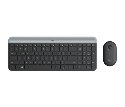 Combo Teclado y Mouse MK470 Slim Grafito de Logitech