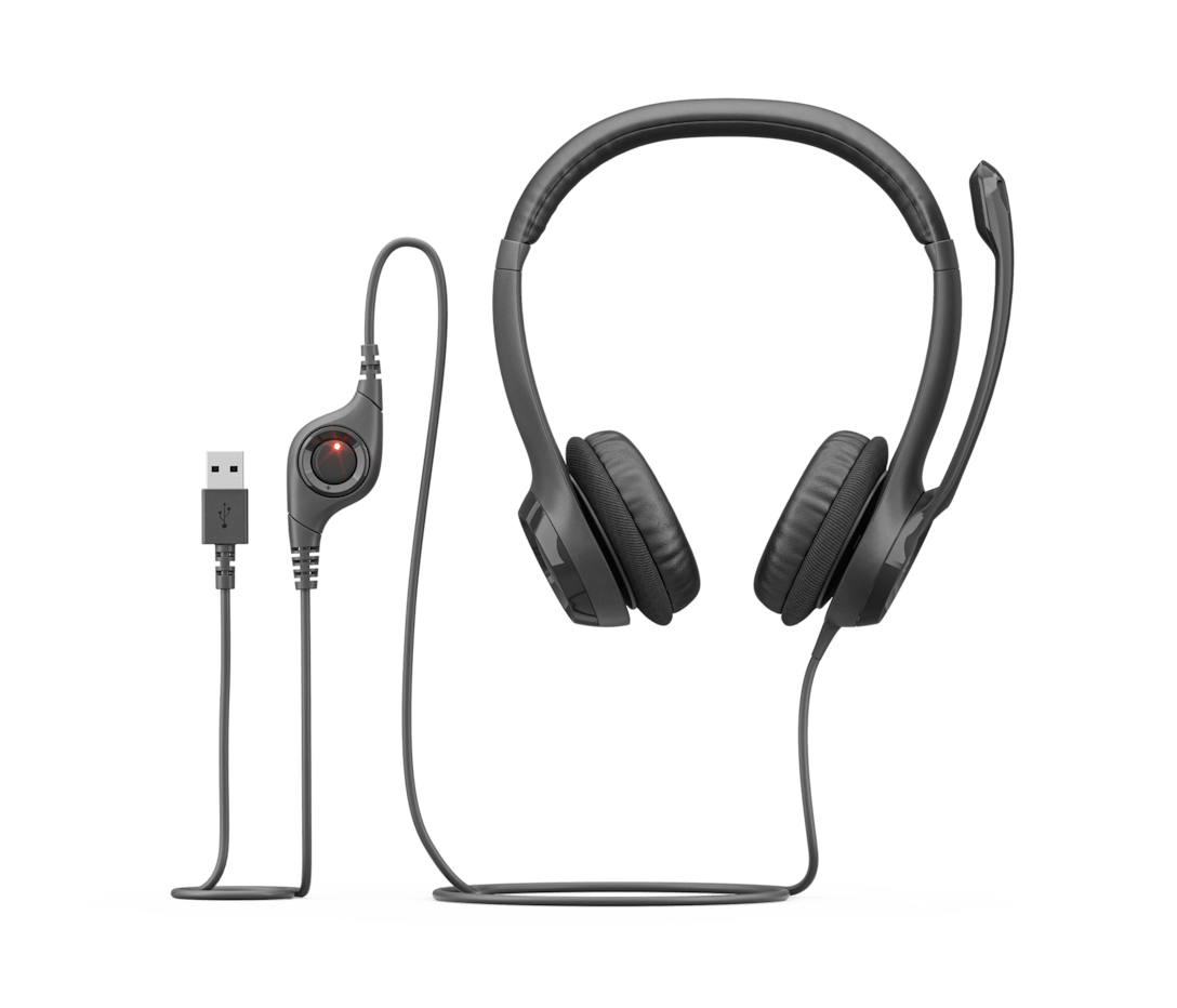 Diadema USB H390 Negro de Logitech, vista adicional 5