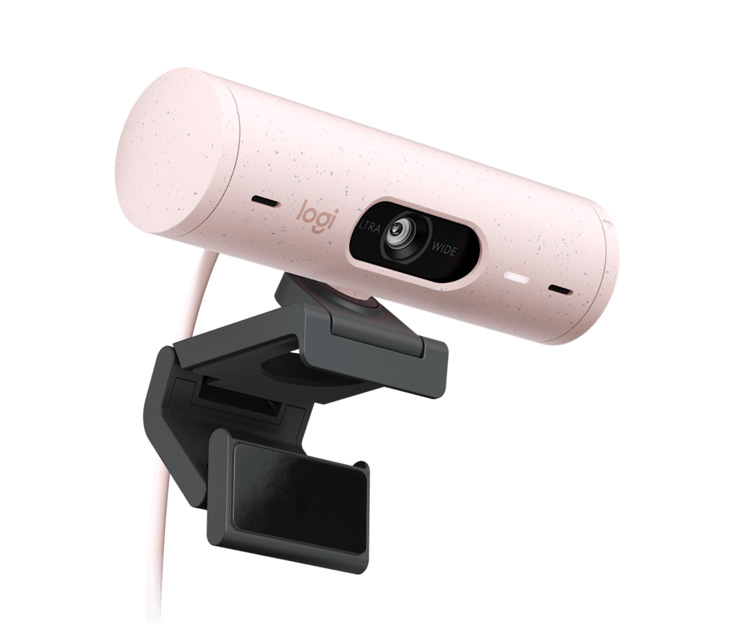 Webcam Brio 500 Full HD Rosa de Logitech, vista adicional 4