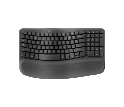 Teclado Ergonómico Inalámbrico Wave Keys Grafito de Logitech