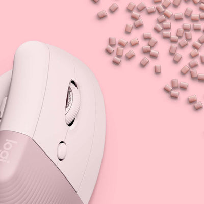 Mouse Lift Vertical Ergonómico Rosa de Logitech, vista adicional 4
