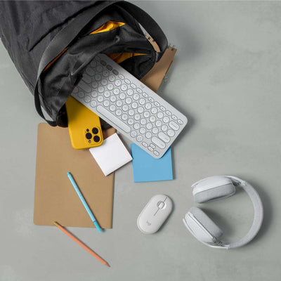 Mouse Pebble 2 M350s Blanco Tonal de Logitech, vista adicional 5