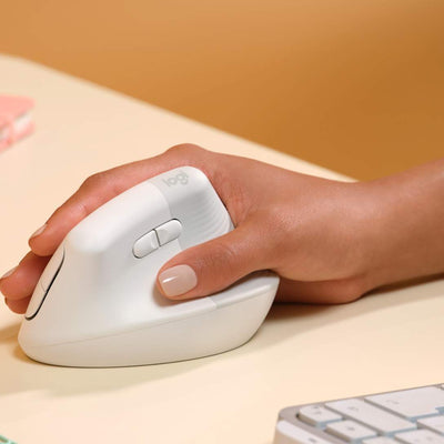 Mouse Lift Vertical Ergonómico Blanco de Logitech, vista adicional 2