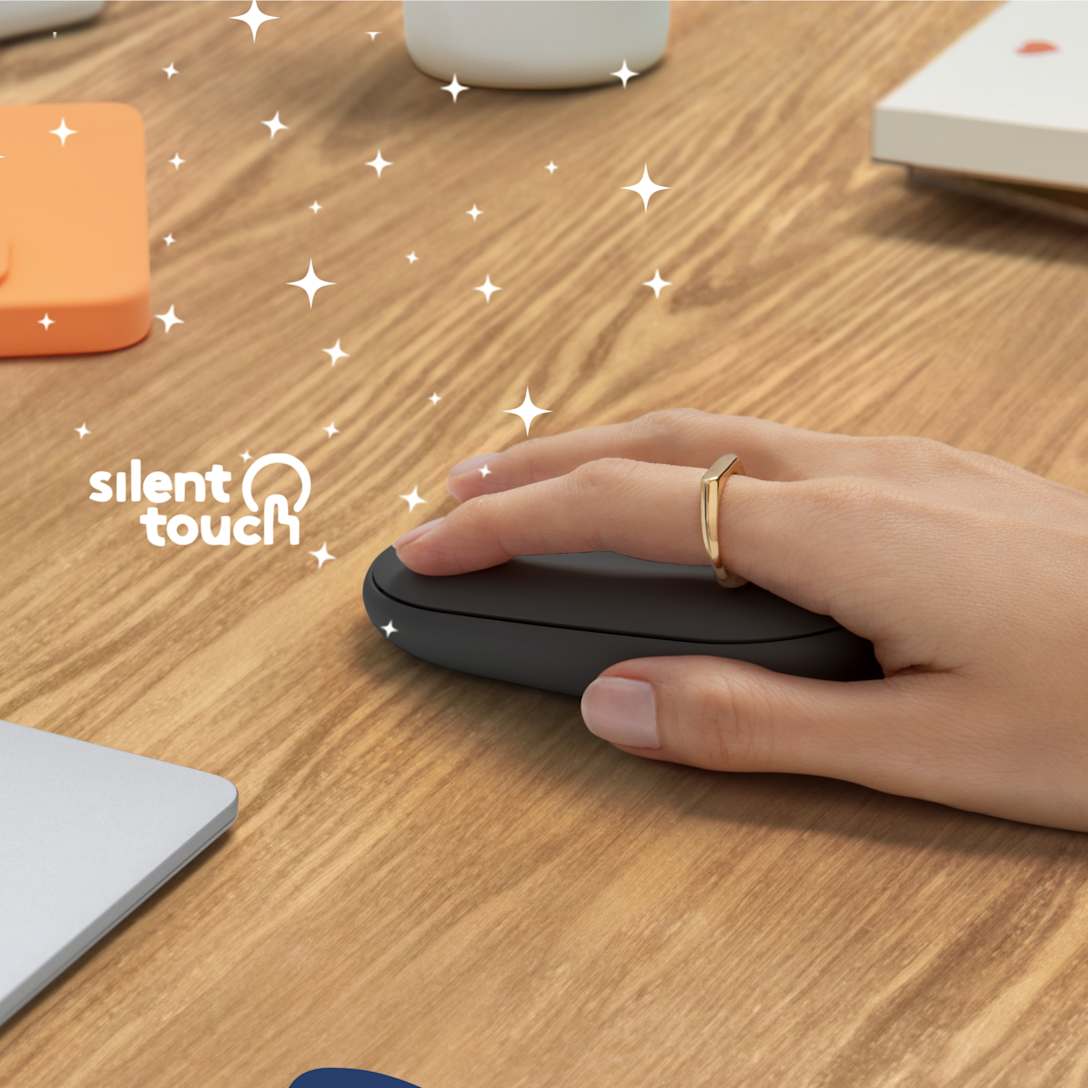 Mouse Pebble 2 M350s Grafito Tonal de Logitech, vista adicional 2