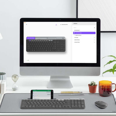 Teclado Inalámbrico K585 Slim Multi-Device Grafito de Logitech, vista adicional 5