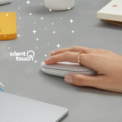 Mouse Pebble 2 M350s Blanco Tonal de Logitech, vista adicional 2