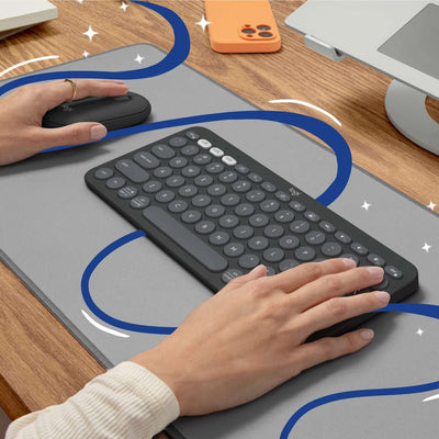 Teclado Bluetooth Pebble Keys 2 K380s Grafito Tonal de Logitech, vista adicional 2