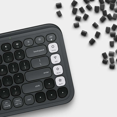 Teclado Bluetooth POP Icon Keys Grafito y Blanco de Logitech, vista adicional 4