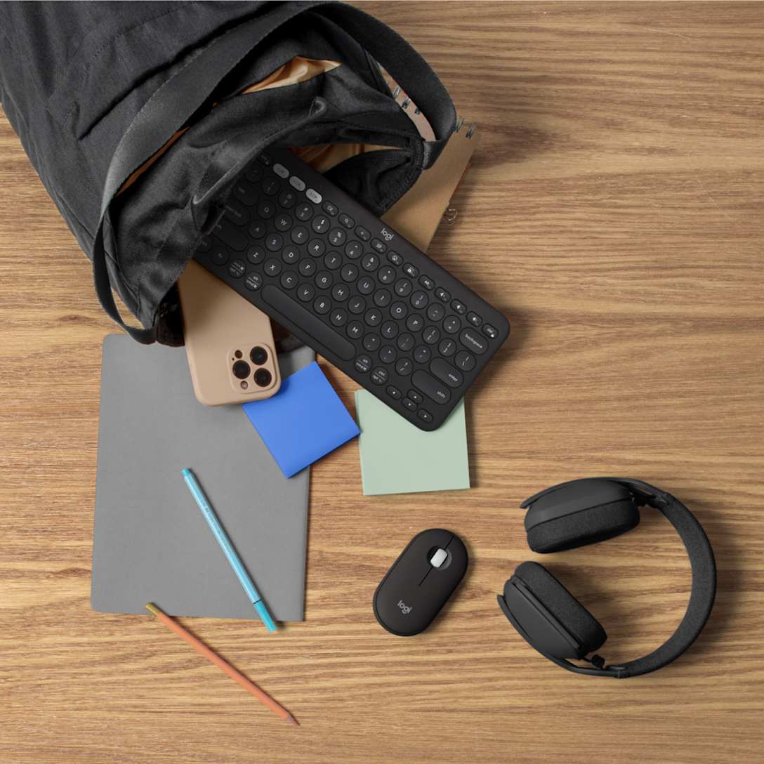 Combo Teclado y Mouse Pebble 2 Negro de Logitech, vista adicional 5